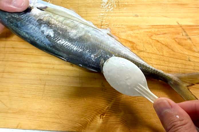 プラスチック製のスプーン