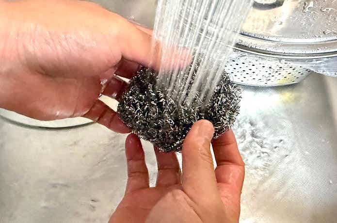 しっかりと洗う