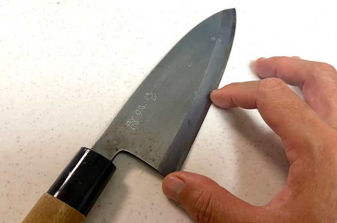 刃の根元から中ほど