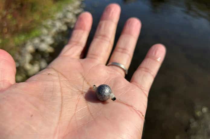 コロガシ釣りに使うオモリ