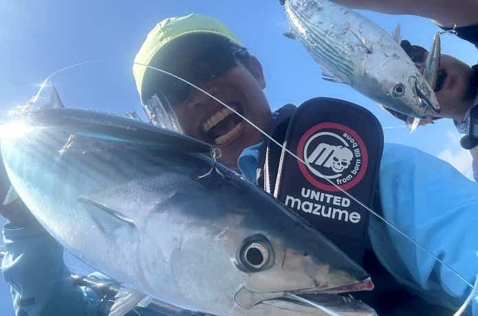 セットアッパーで青物ダブルヒット