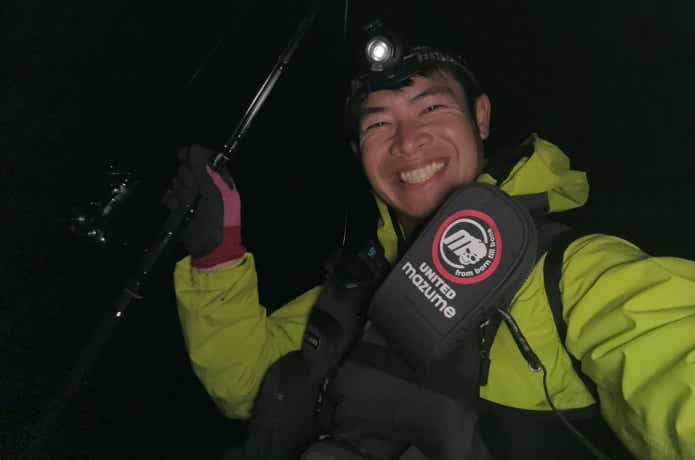 オオニベ釣りに挑戦する怪魚ハンター山根