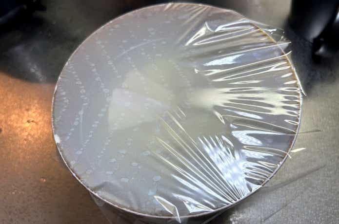 タイ茶漬けのタイに熱を通すためのラップ