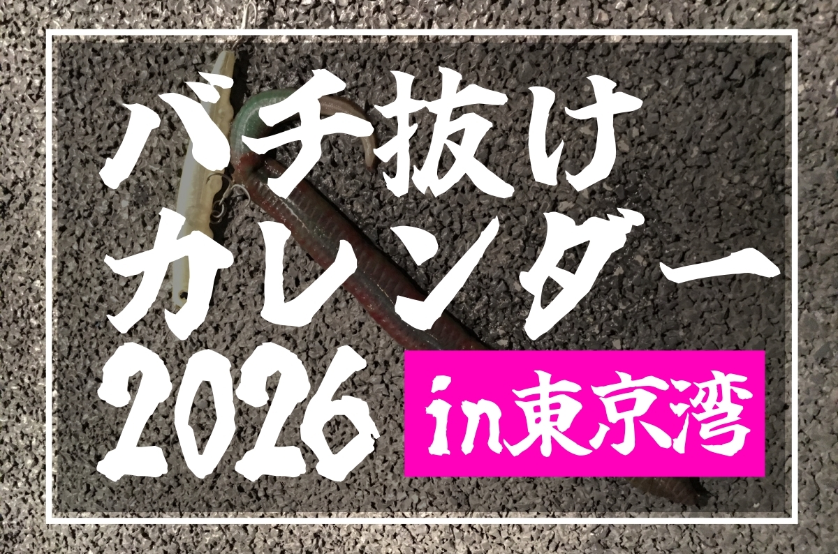 【2026年】東京湾バチ抜けカレンダー｜昨年の状況を踏まえて予想します！
