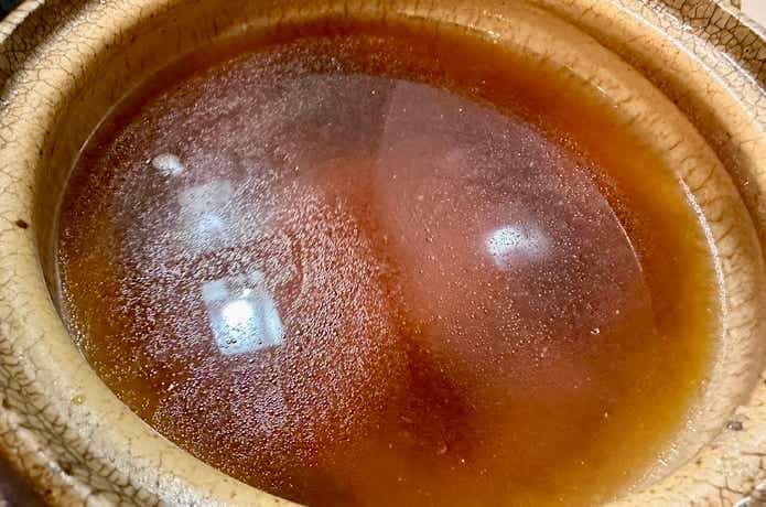 酒、醤油を加える