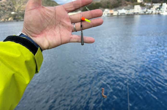 カラマン棒の効果で絡まない仕掛け