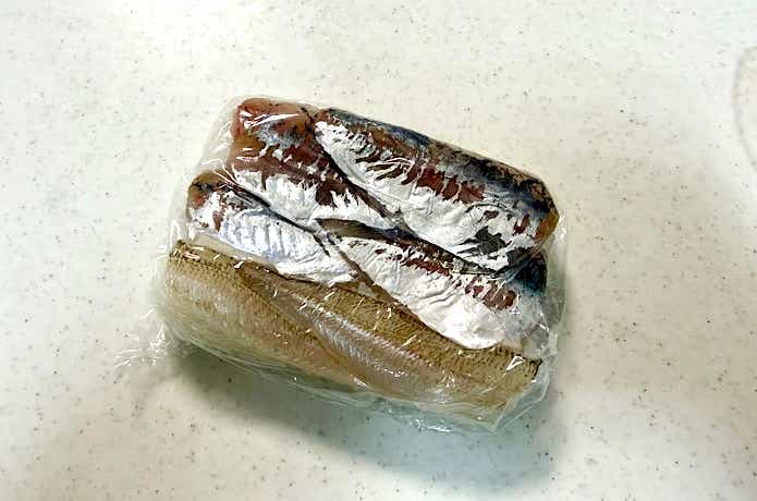 タッパーで作った押し寿司