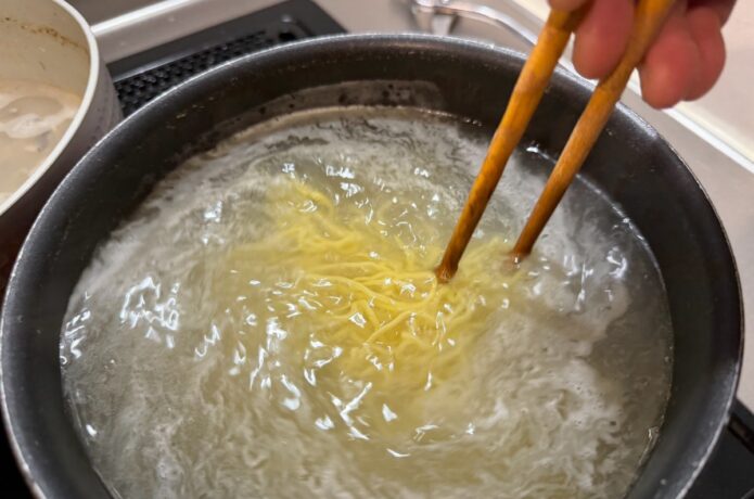 アジのアラ発・釣り人ラーメン特急｜口の中、天国行き