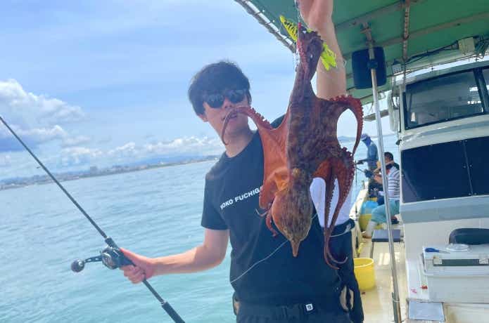 明石沖のタコ釣り