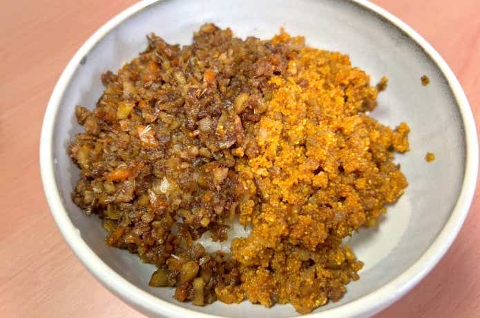 ふな飯とフナの炒り卵