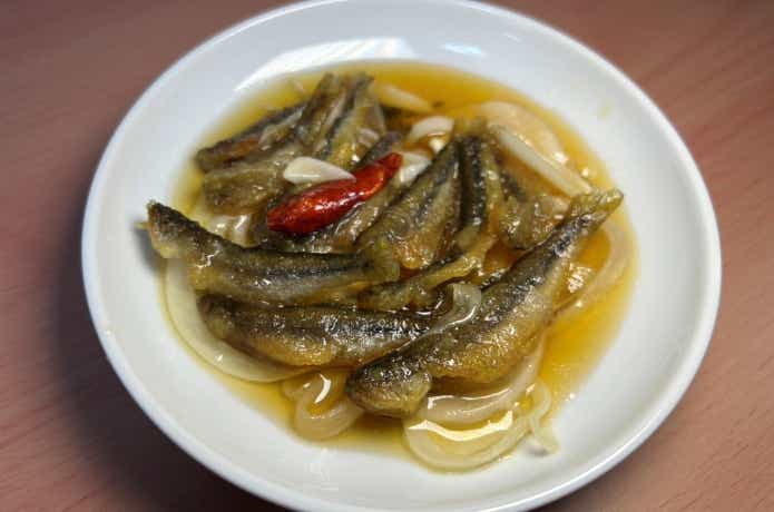 カワムツの南蛮漬け