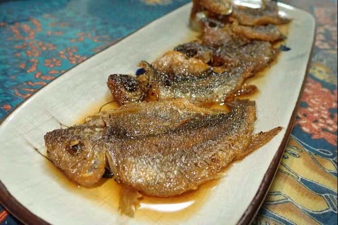 カワムツの円揚げ