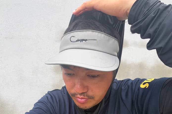 サンバイザーとの組み合わせ