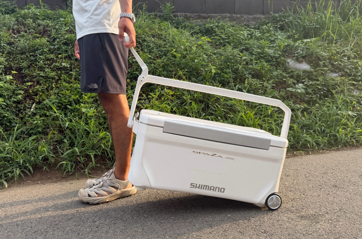 大手釣具メーカーの実力は本物？大型クーラーボックスを真夏に48時間放置してみた