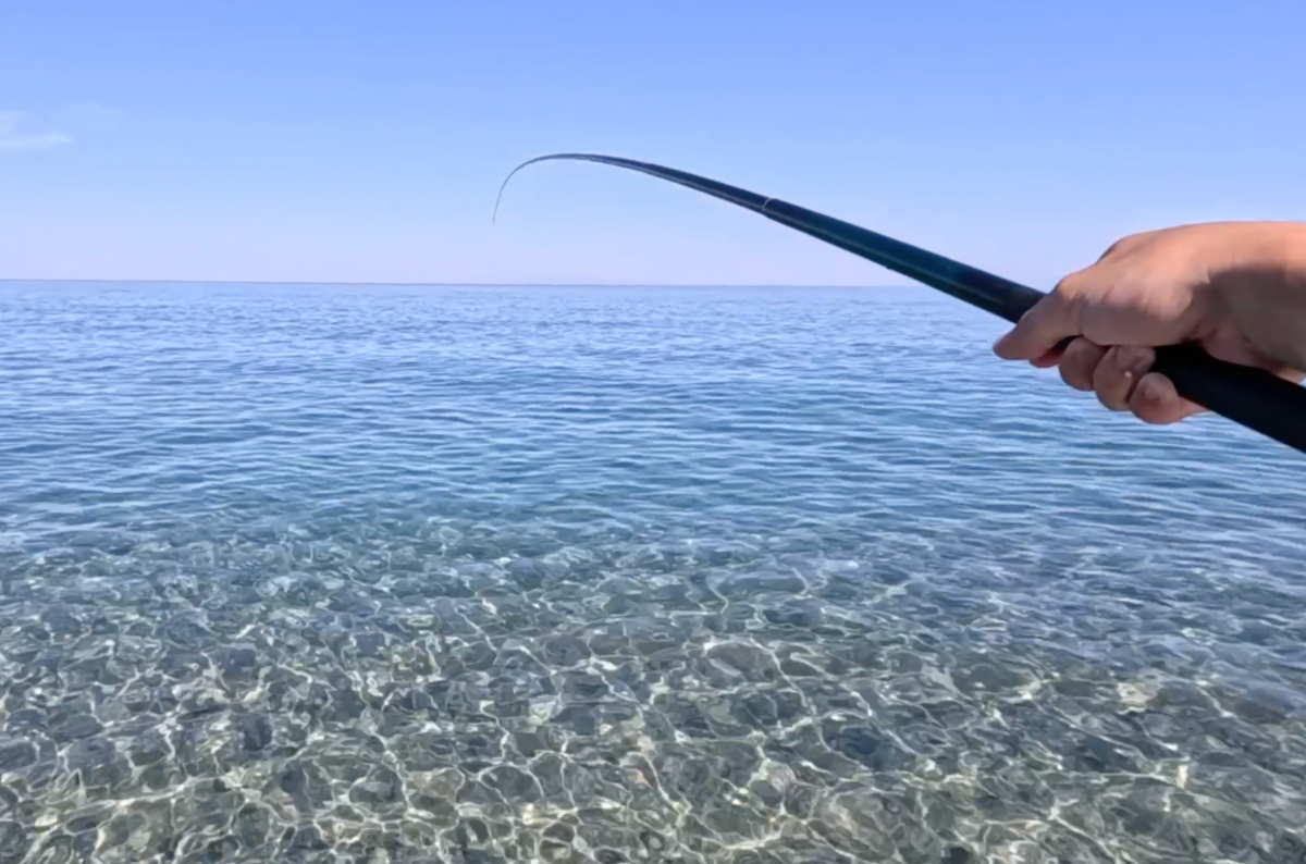 遠投しなくても釣れるの？サーフの浅場を“のべ竿”で狙ってみた